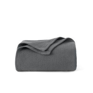 100% Cotton Herringbone Woven Blanket