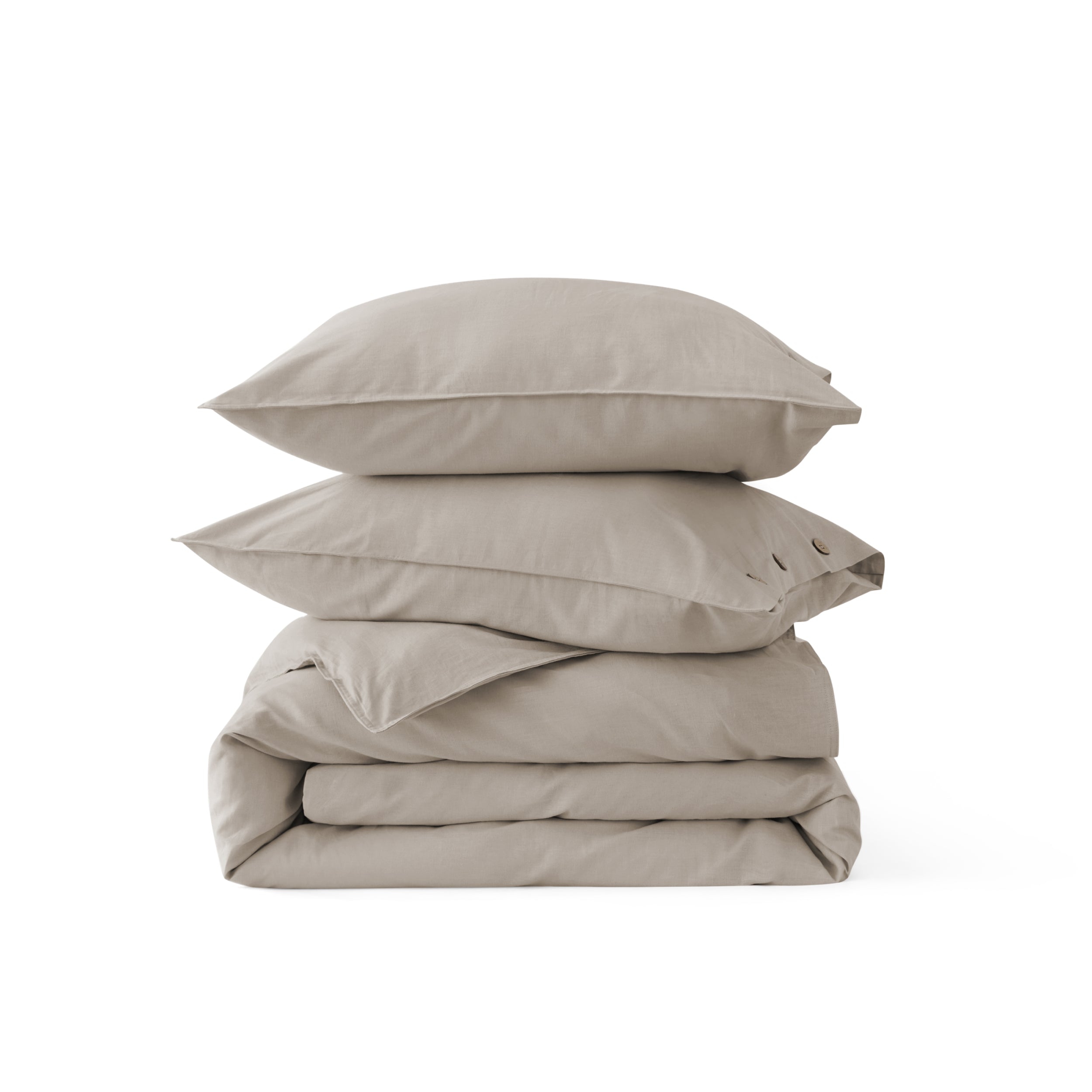 Cotton Linen Hybrid Duvet Cover Set