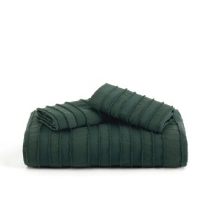 Striped Tufted Embroidery Duvet Cover Set
