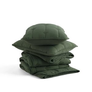 Prewashed Diamond Quilt Set
