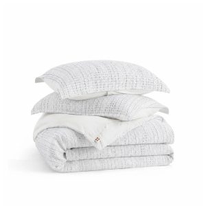 Cotton Waffle Space-Dyed Duvet Cover Set