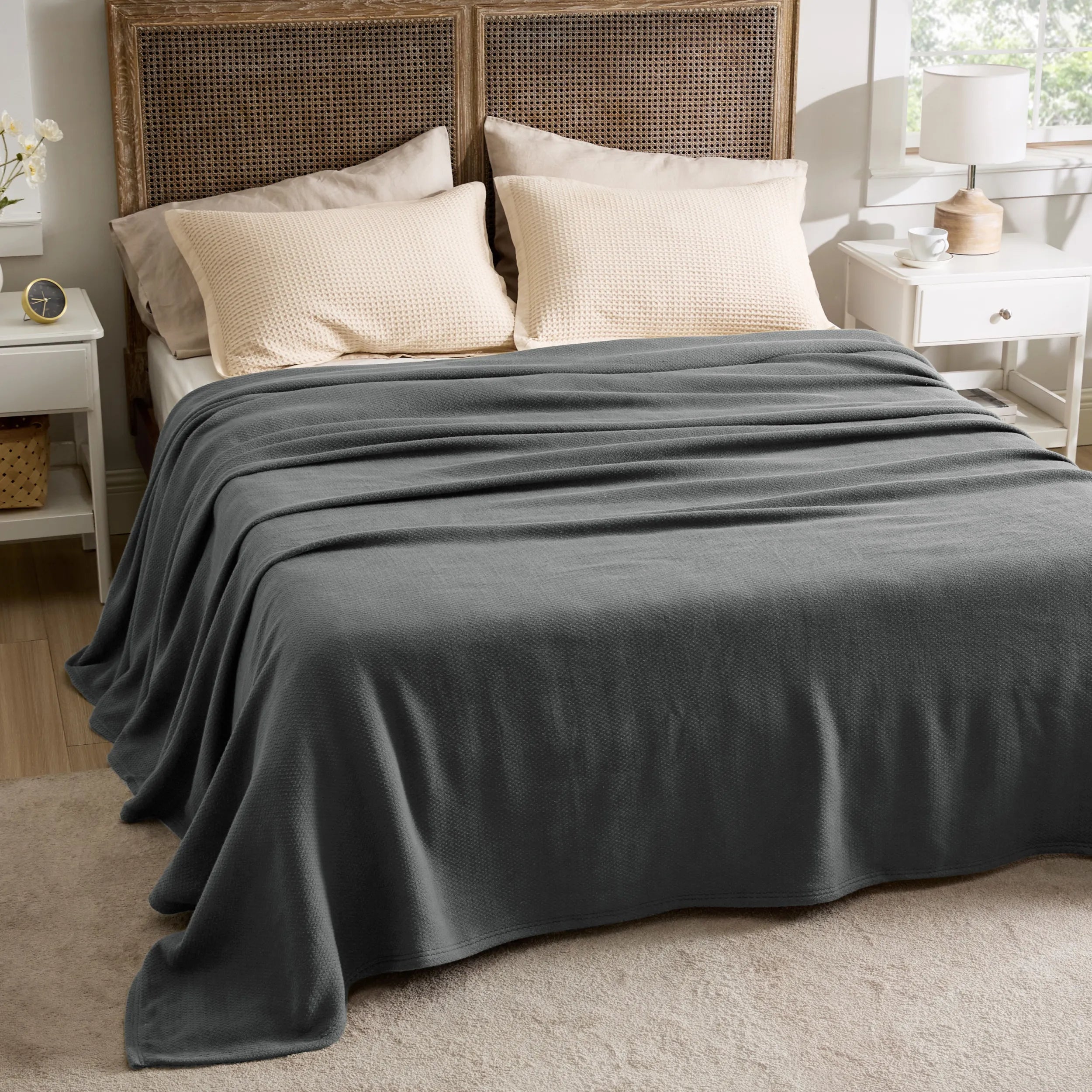 100% Cotton Herringbone Woven Blanket – Image 4