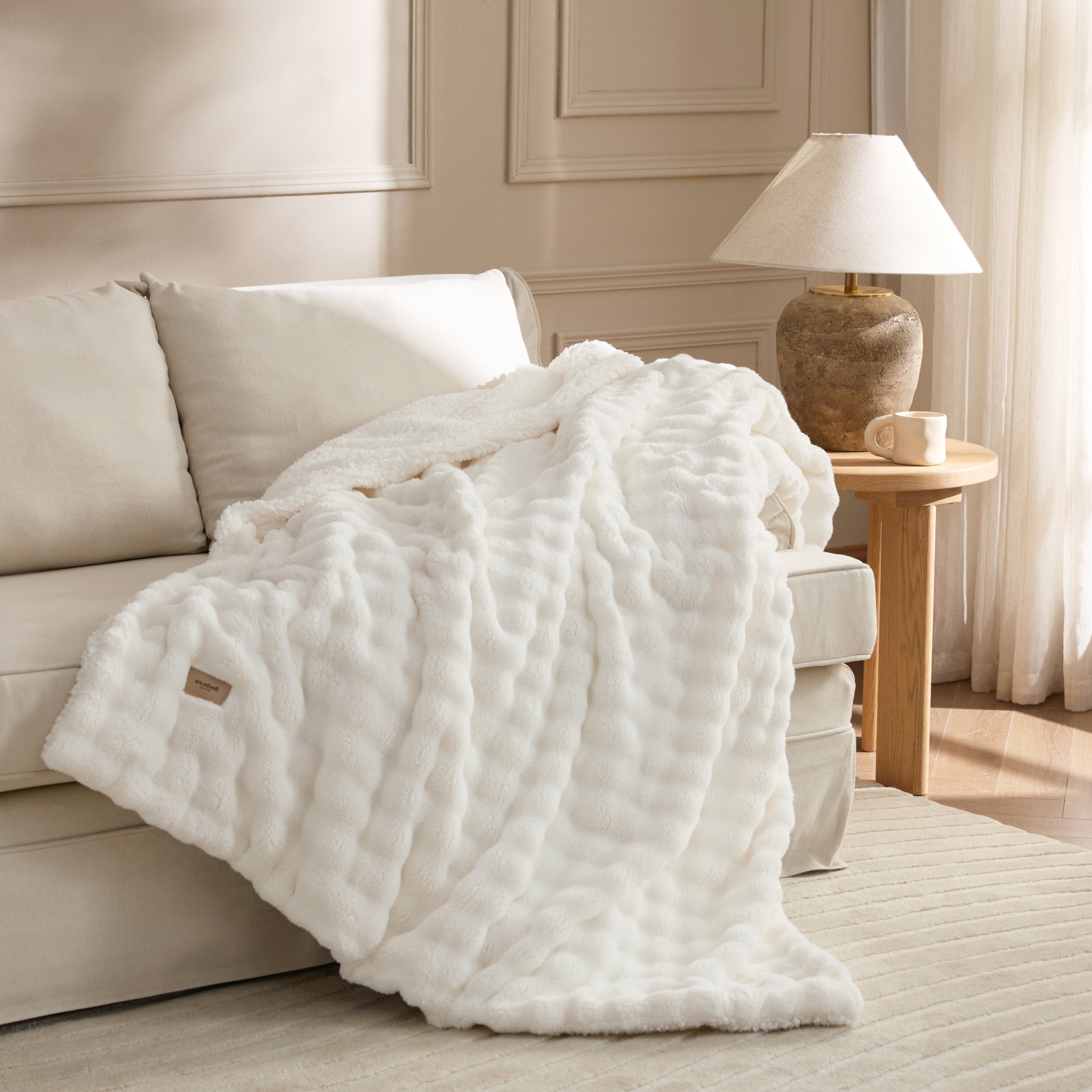 Bubble Sherpa Fleece Blanket – Image 4