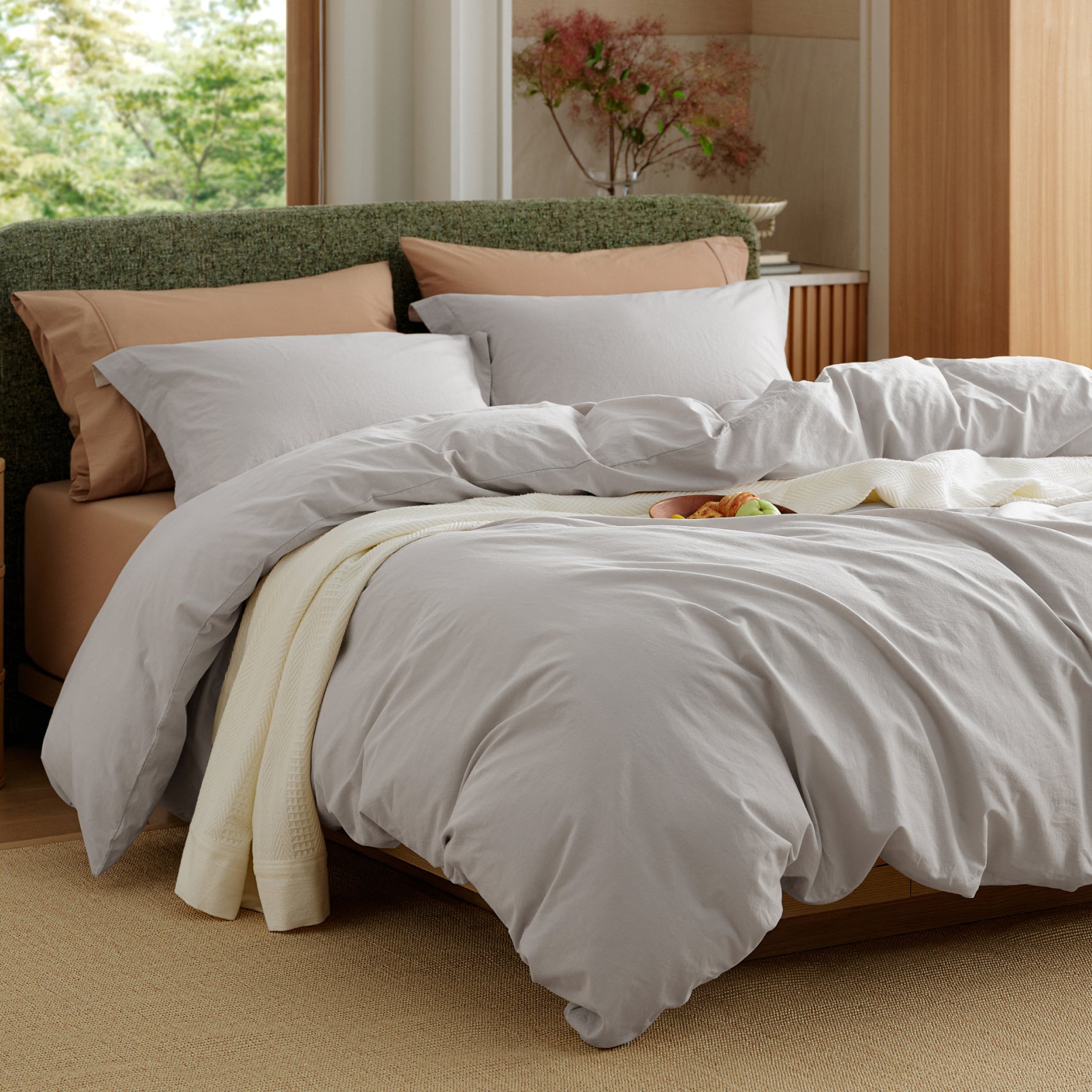 Washed Cotton Natural Complete Bed Bundle – Image 4