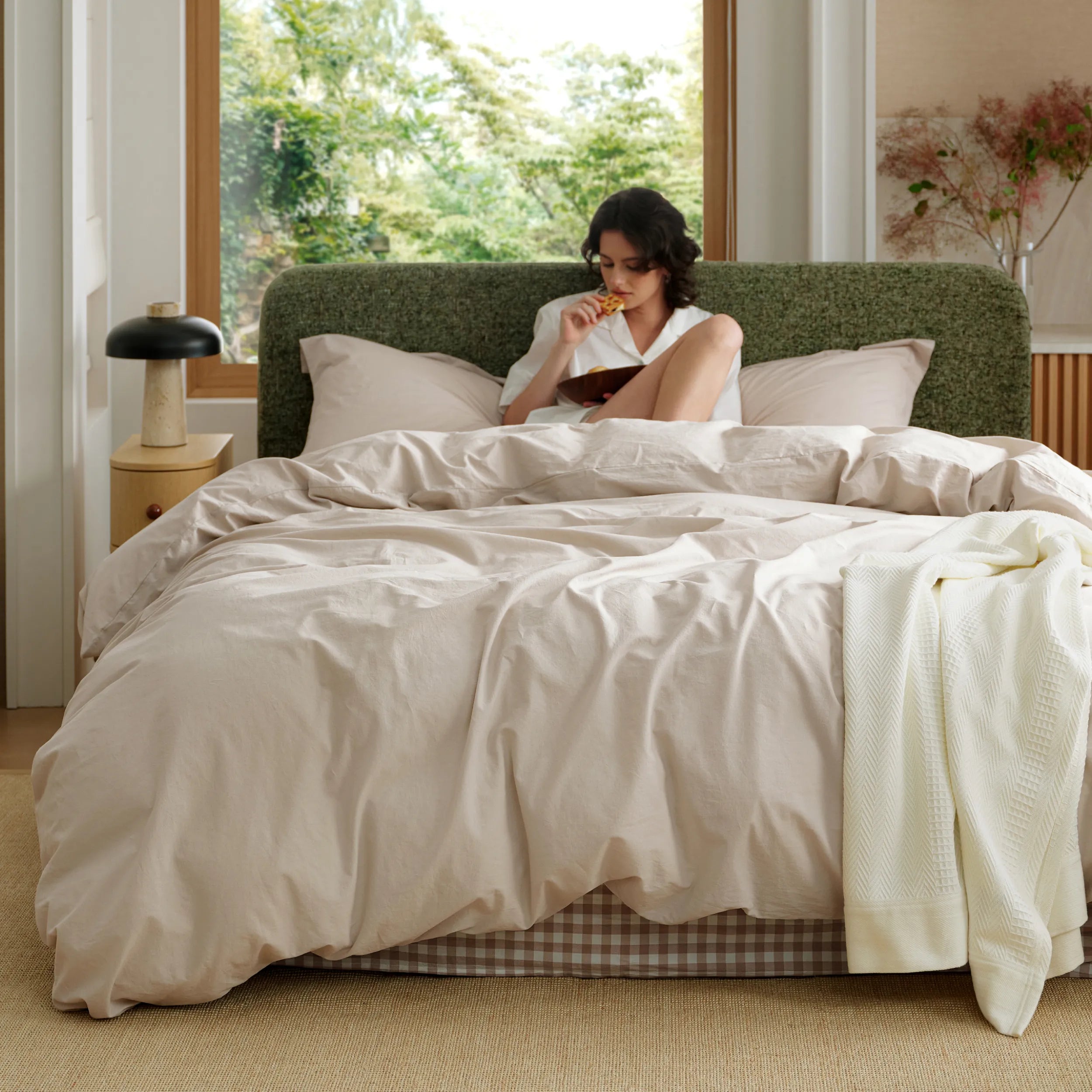 Washed Cotton Duvet Cover Set – Image 5