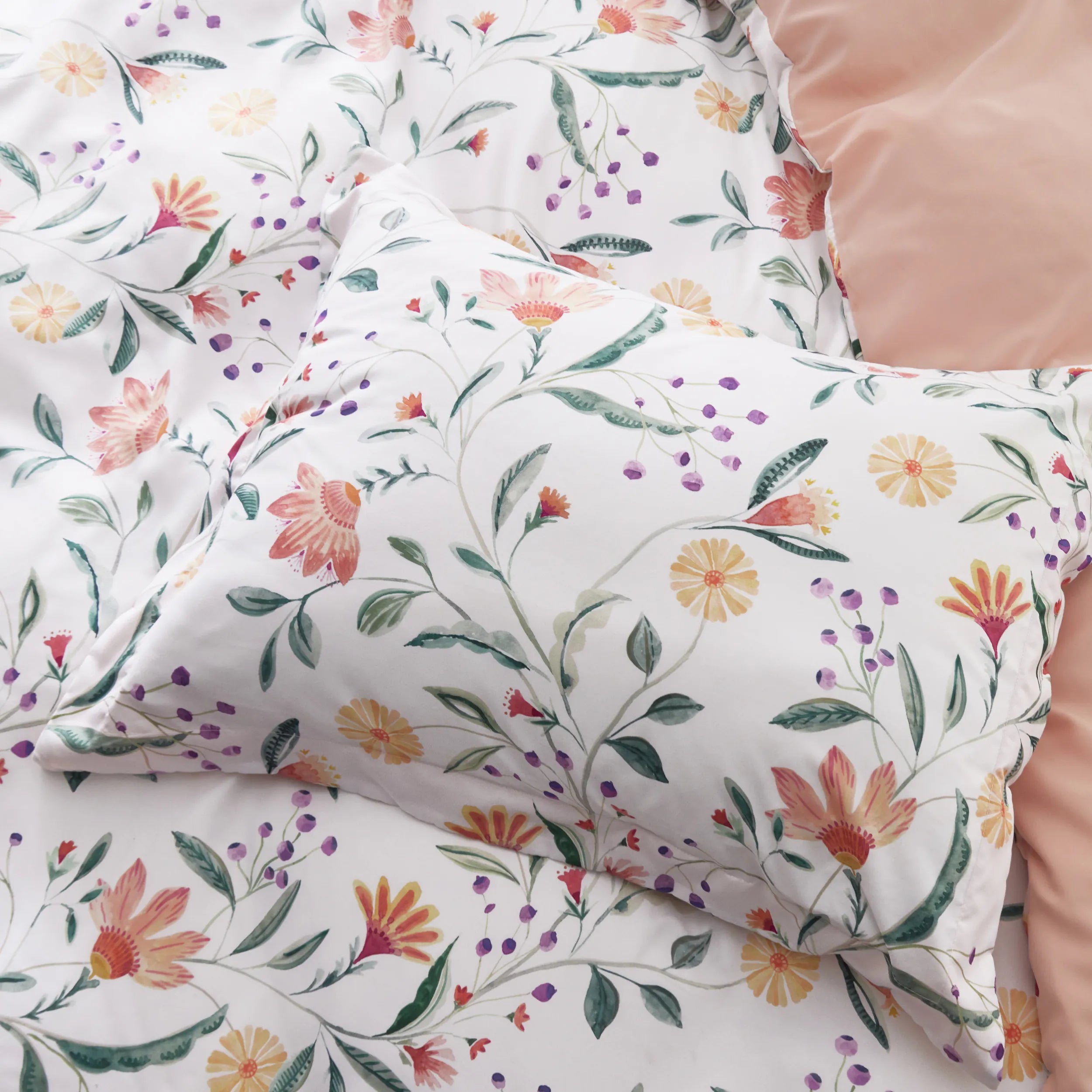 Reversible Pale Duvet Cover Set – Image 5