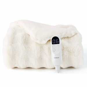 Bubble Faux Fur Heated Blanket