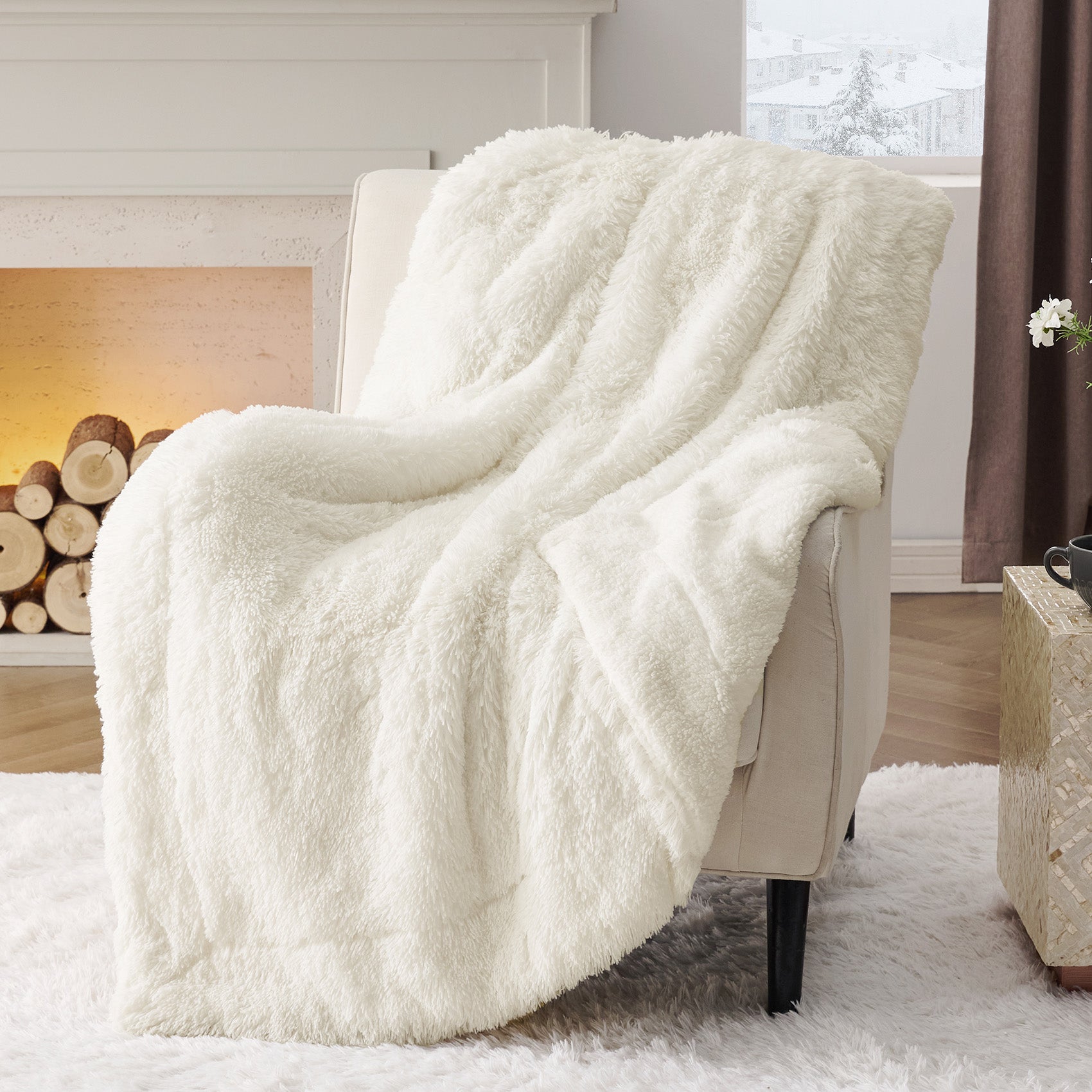 Fuzzy Faux Fur Blanket – Image 2