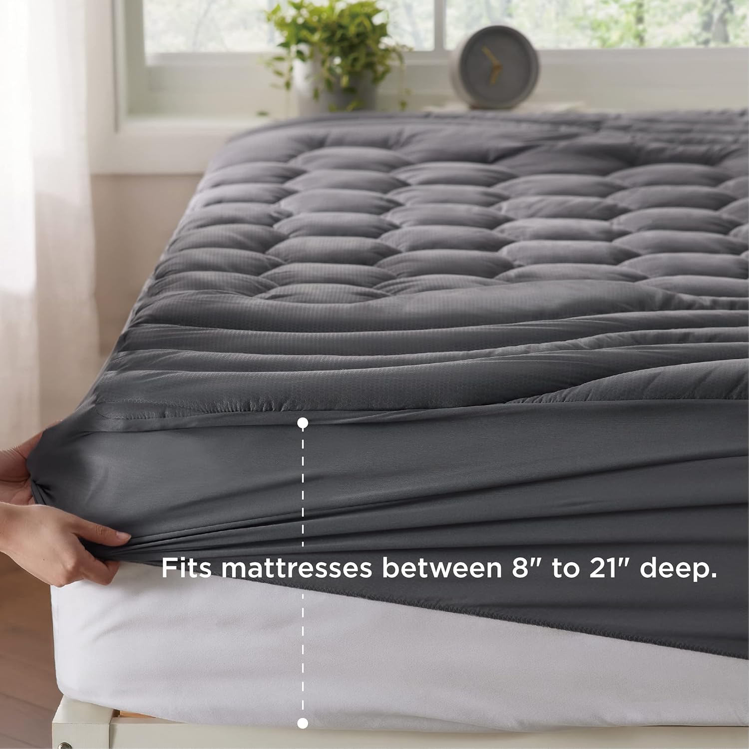 Three-Zone Quilted Mattress Pad – Image 3