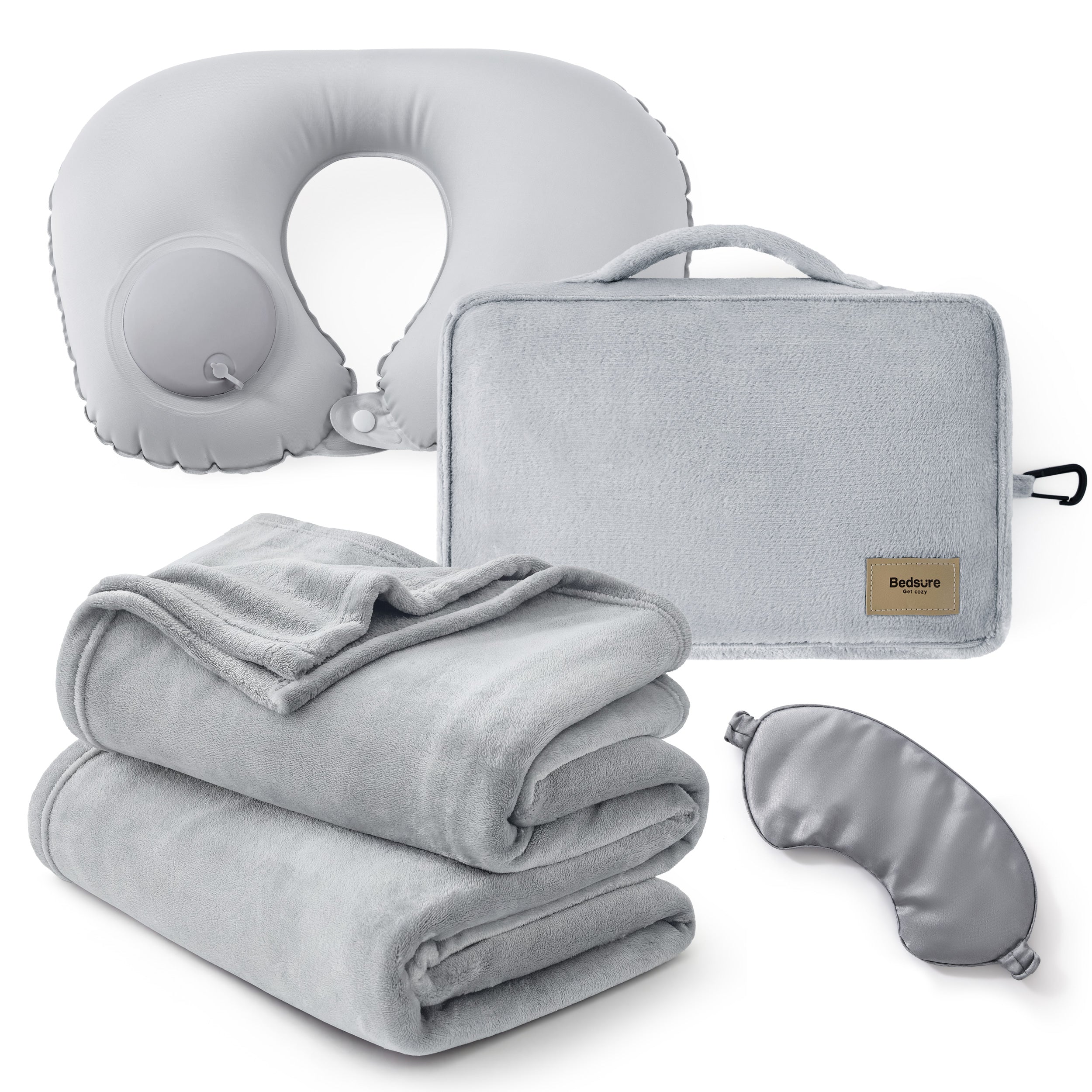 4-Piece Flannel Travel Essential Set