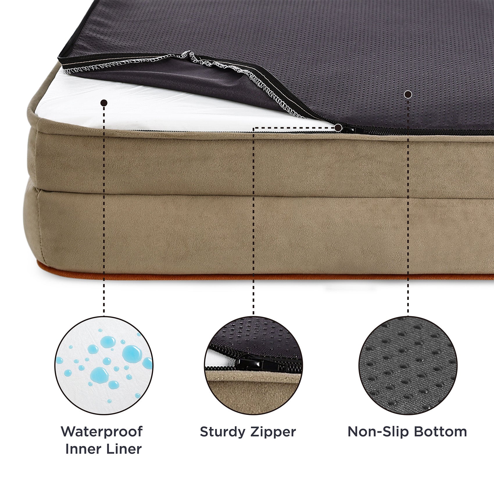 Orthopedic Flannel Dog Sofa – Image 5