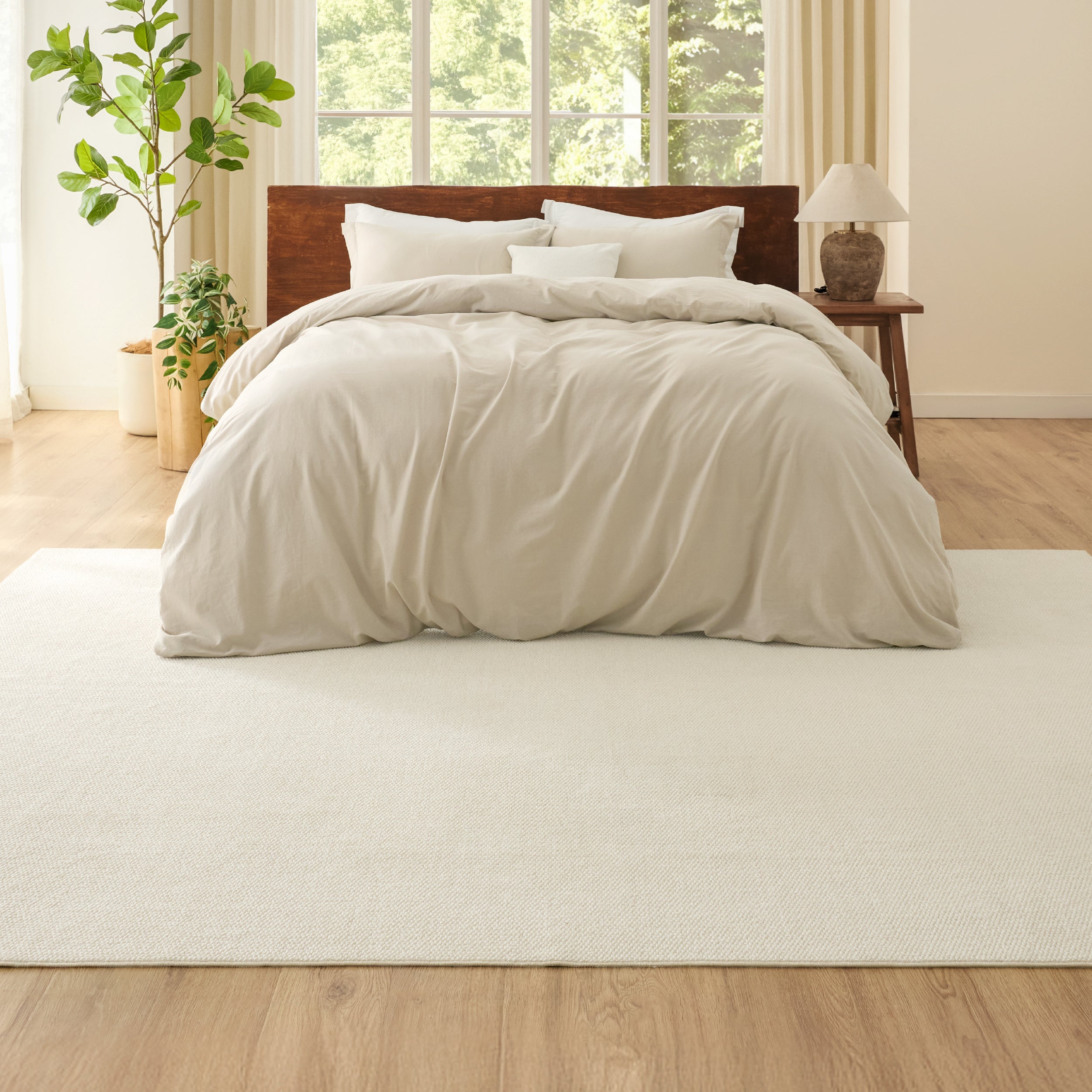Faux Wool Area Rug – Image 2