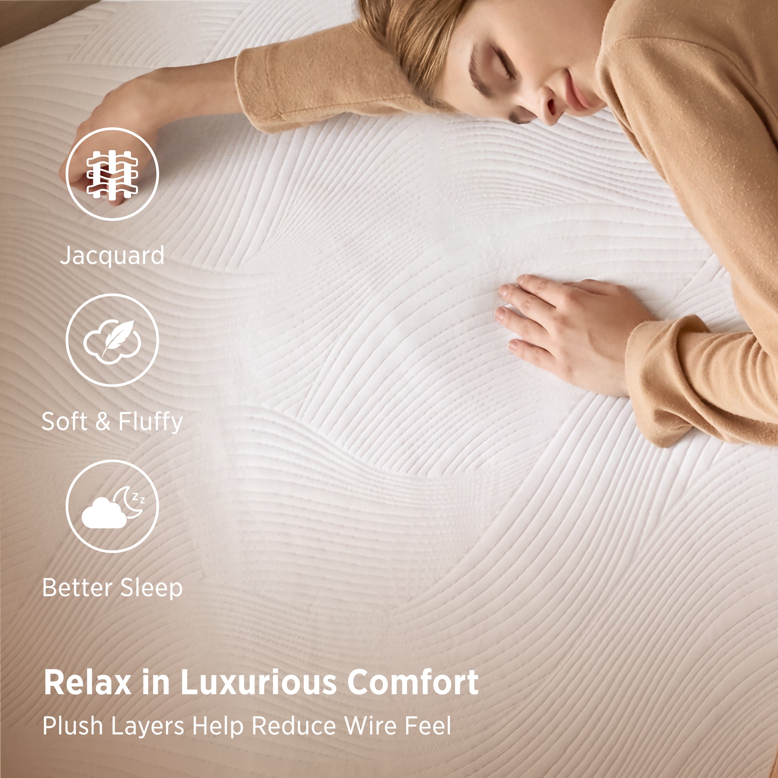 Luxury Jacquard Heated Mattress Pad – Image 5