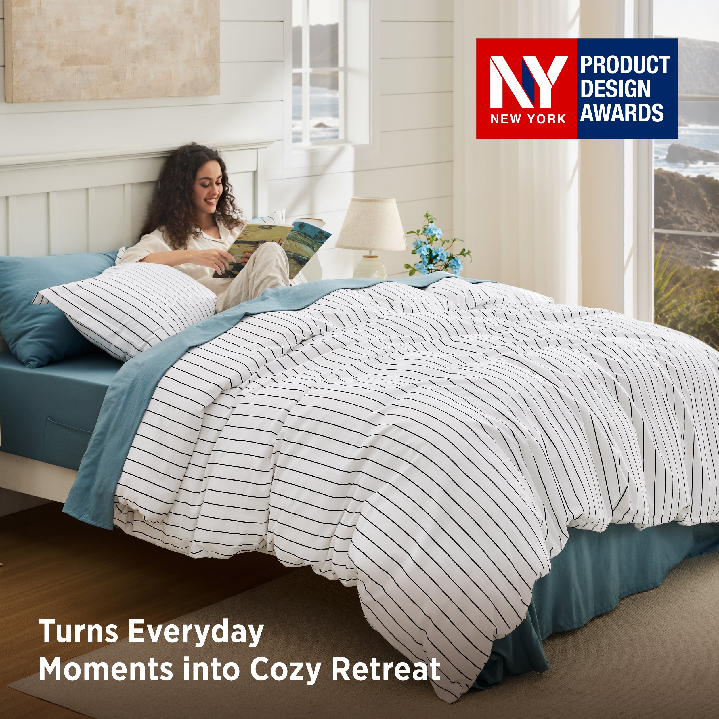 Timeless Striped Duvet Cover Set – Image 3