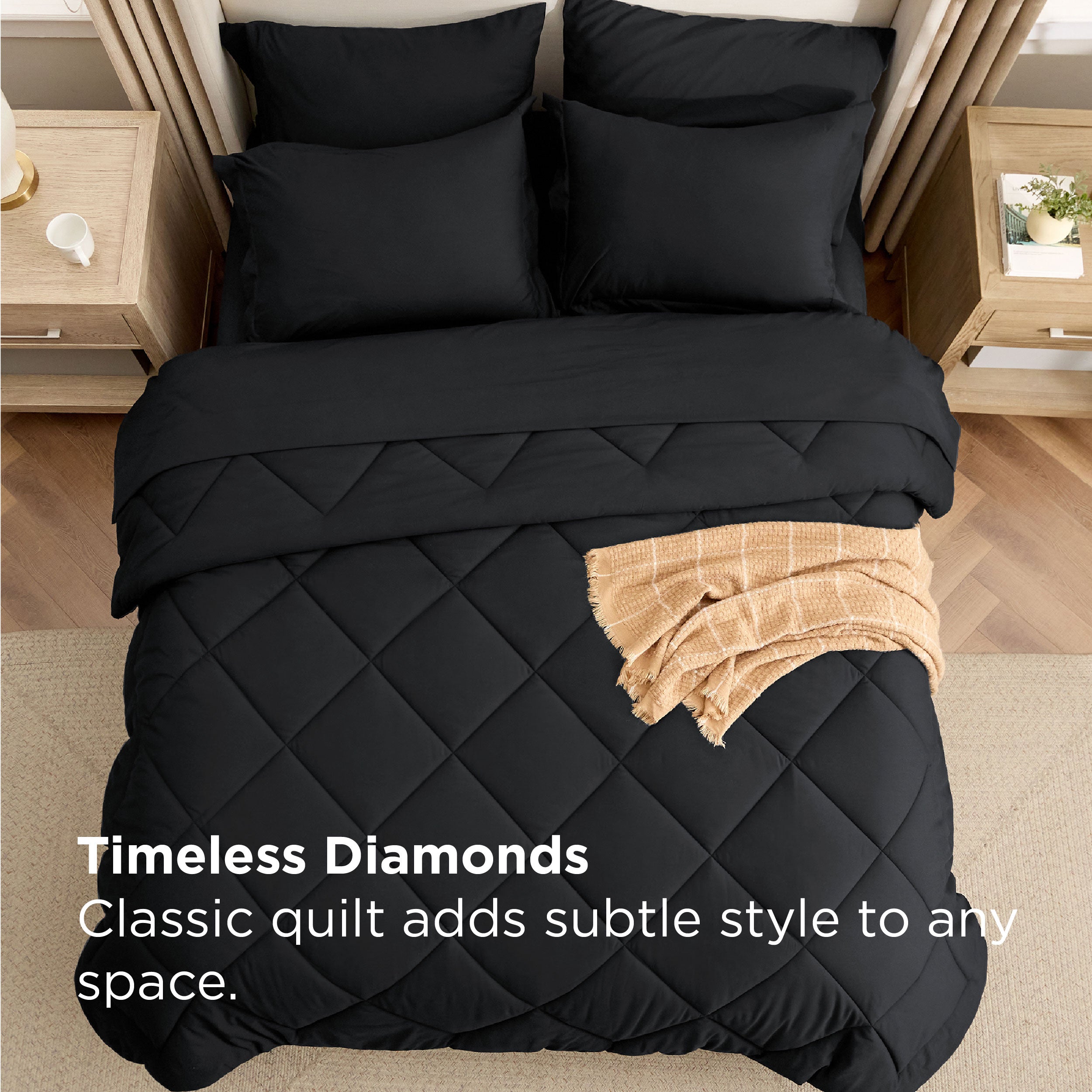 Diamond Quilted Bed-in-a-bag – Image 4
