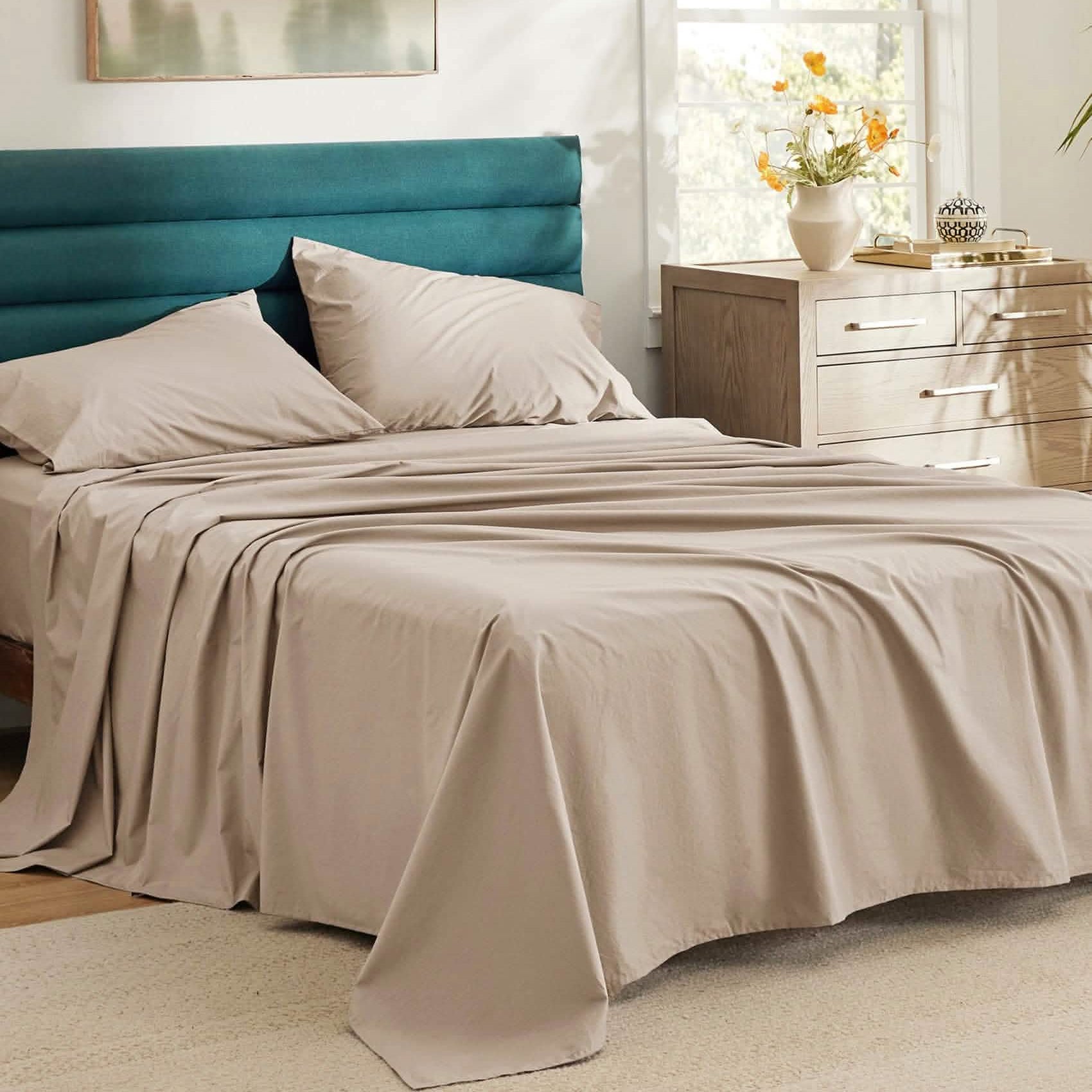 Cotton Percale Weave Sheet Set – Image 2