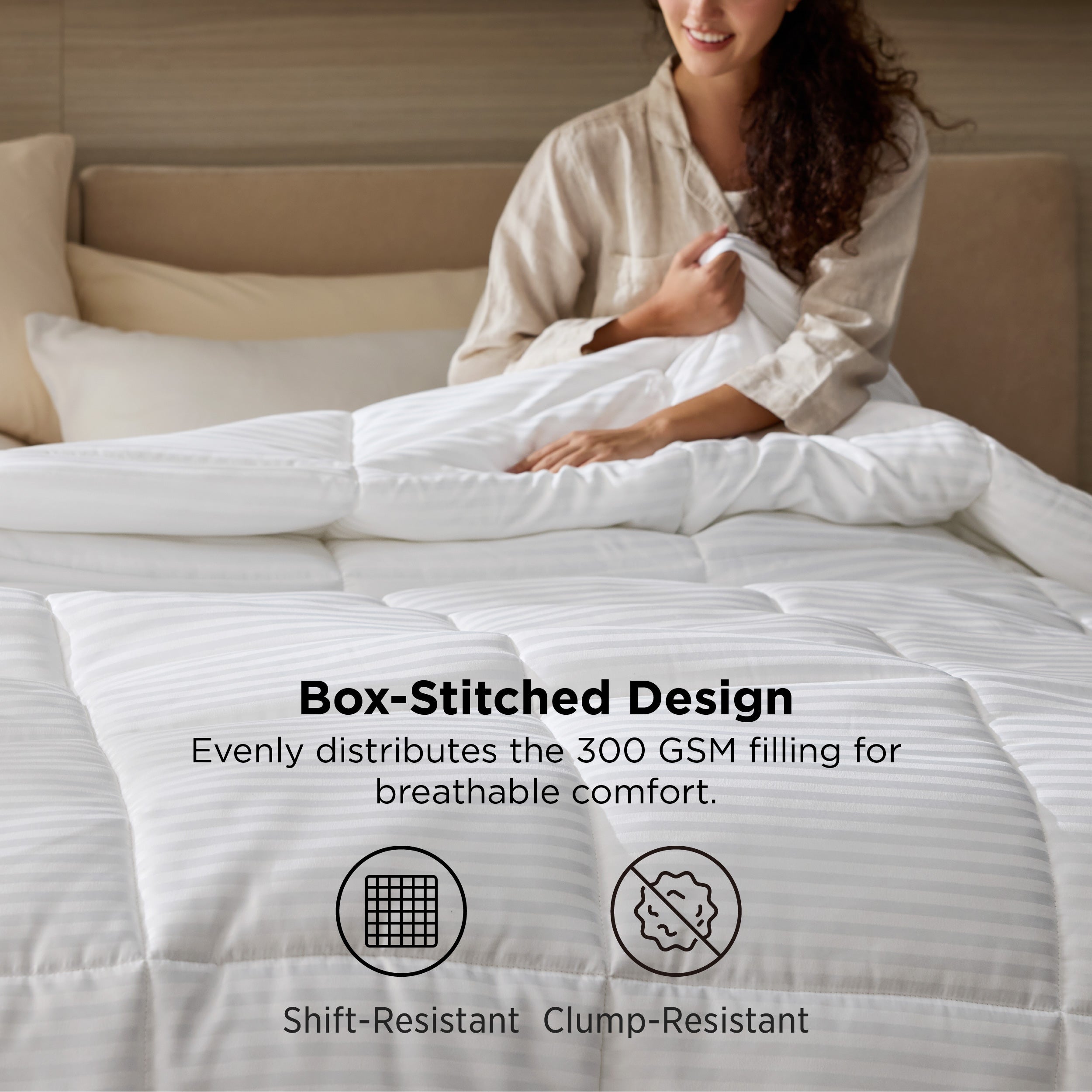 All-Season Striped Comforter – Image 4