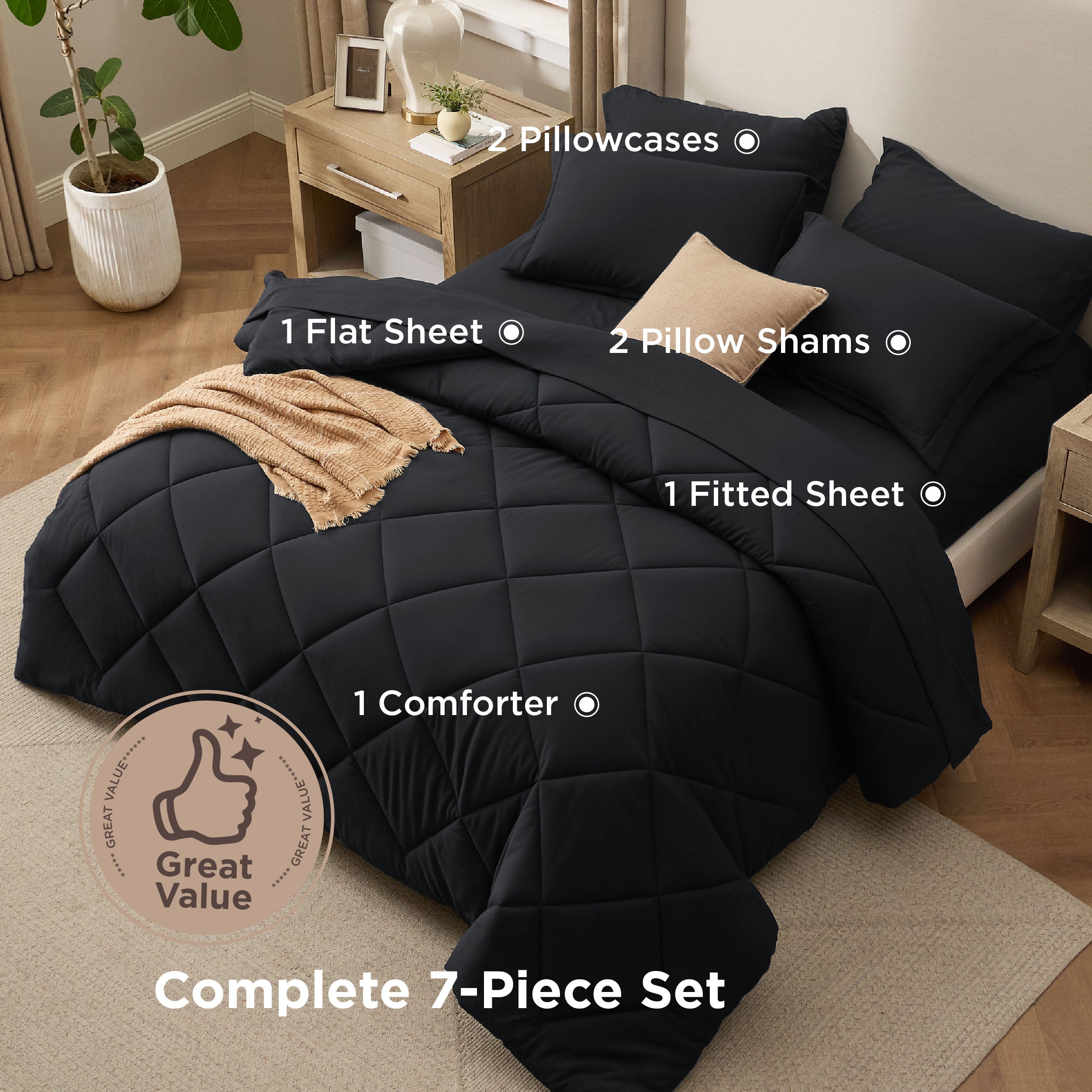 Diamond Quilted Bed-in-a-bag – Image 5