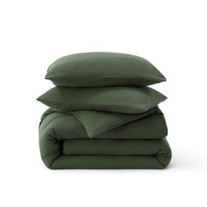 Rayon From Bamboo Cotton Muslin Duvet Cover Set