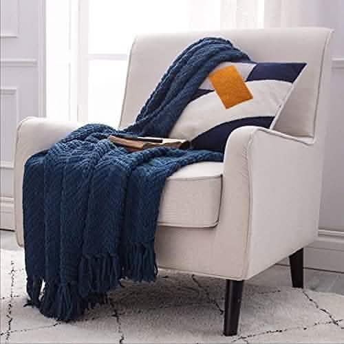 Versatile Knit Woven Chenille Blanket – Image 5