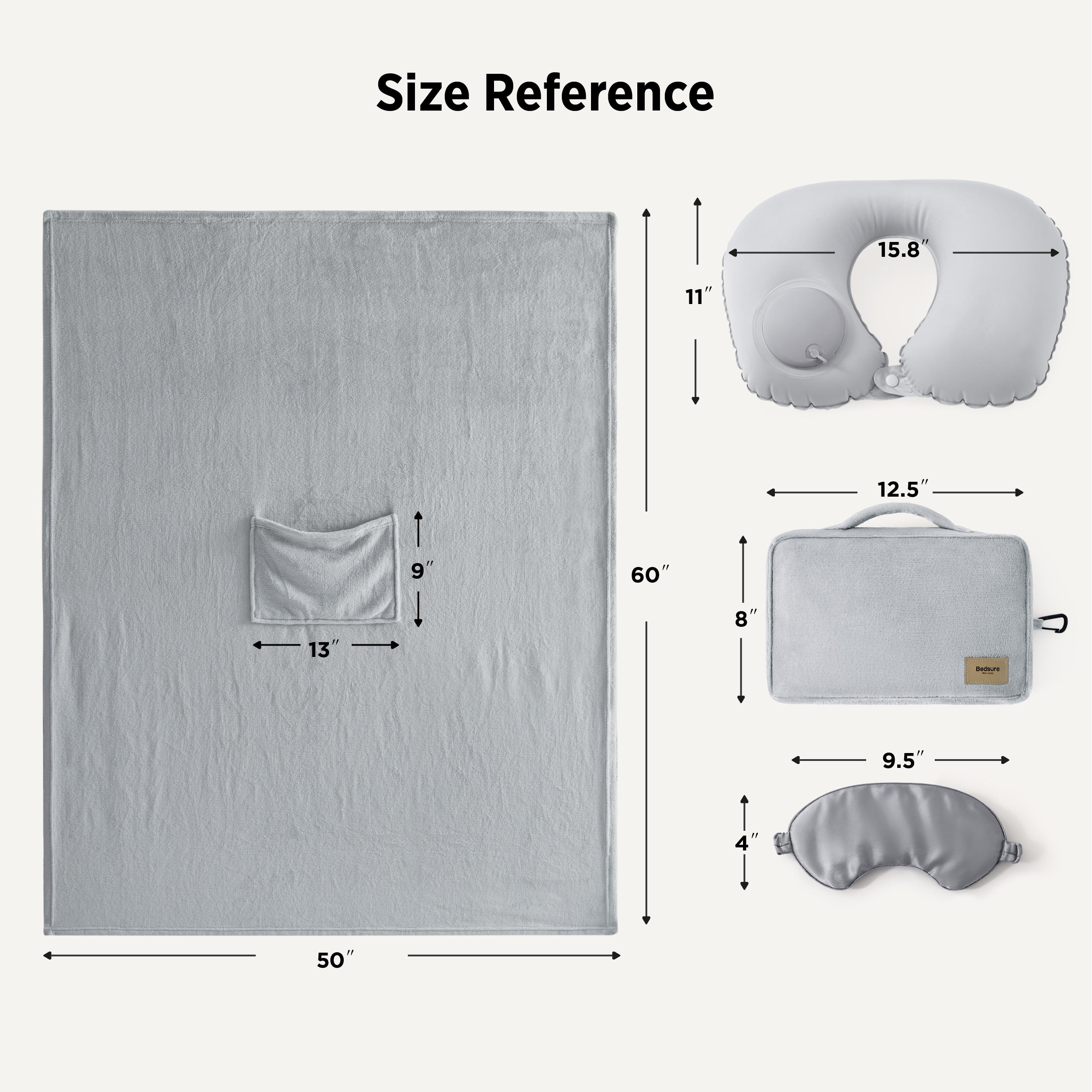 4-Piece Flannel Travel Essential Set – Image 5