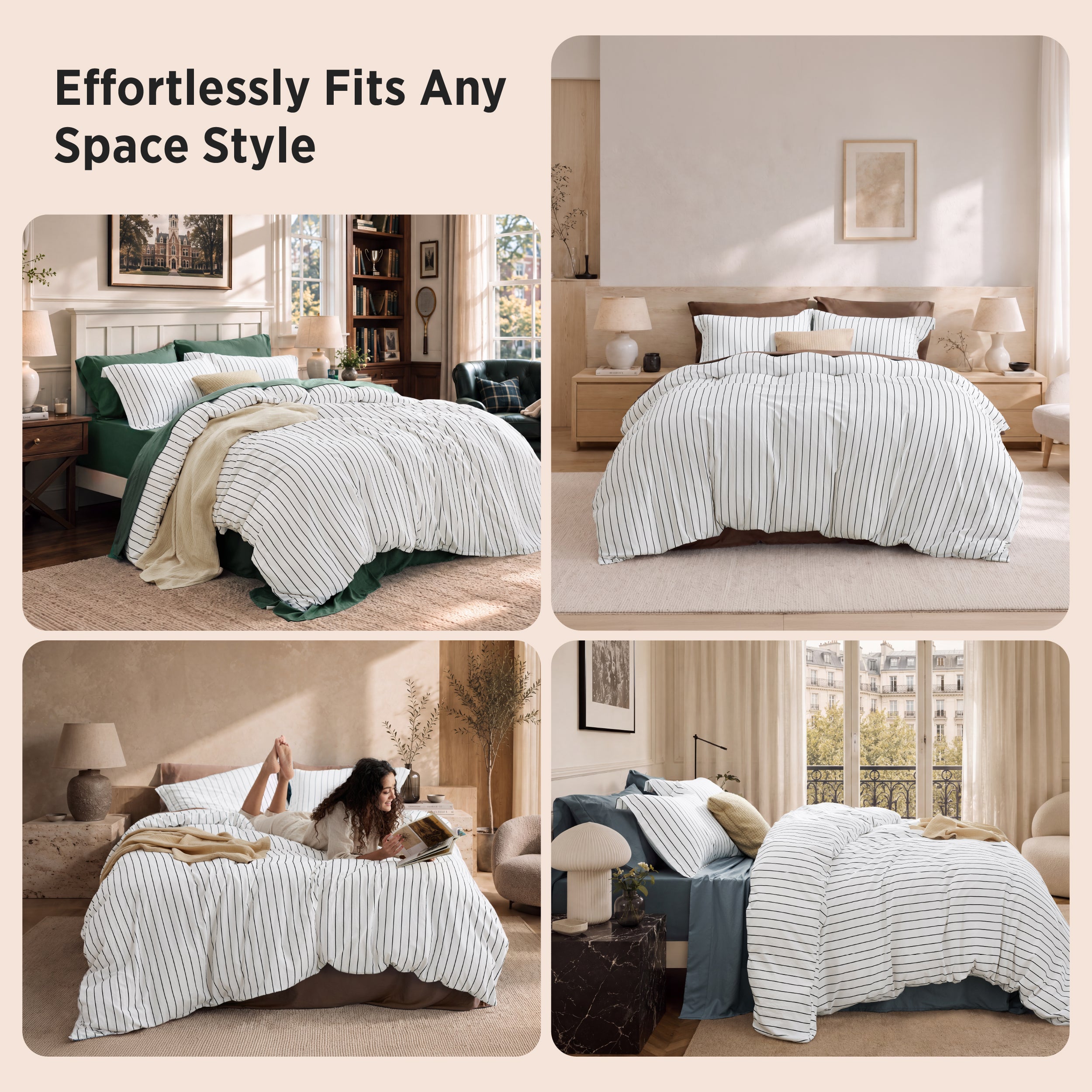 Timeless Striped Duvet Cover Set – Image 5