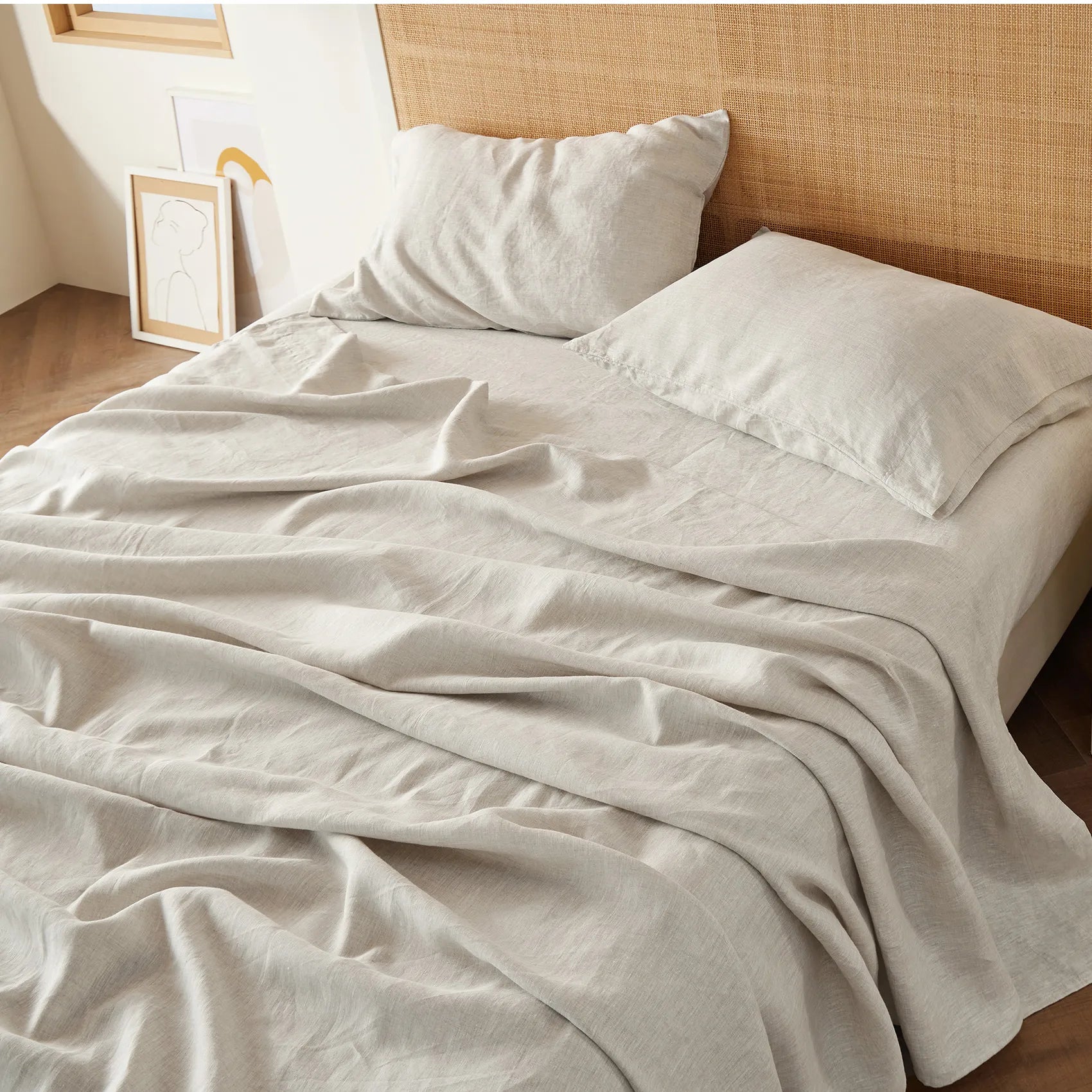 Cotton-Linen Blend Sheet Set – Image 5