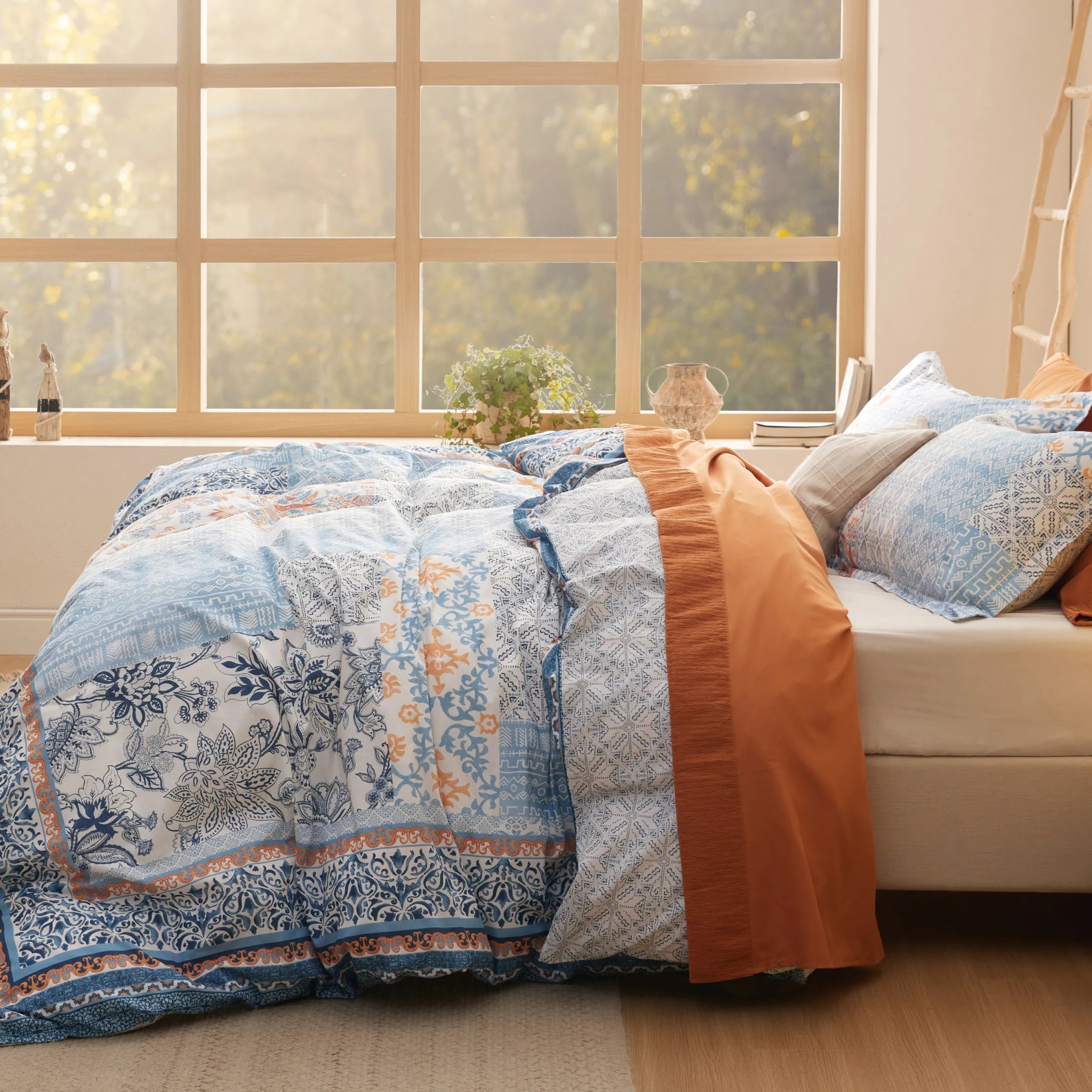 100% Cotton Patterned Duvet Cover Set – Image 5