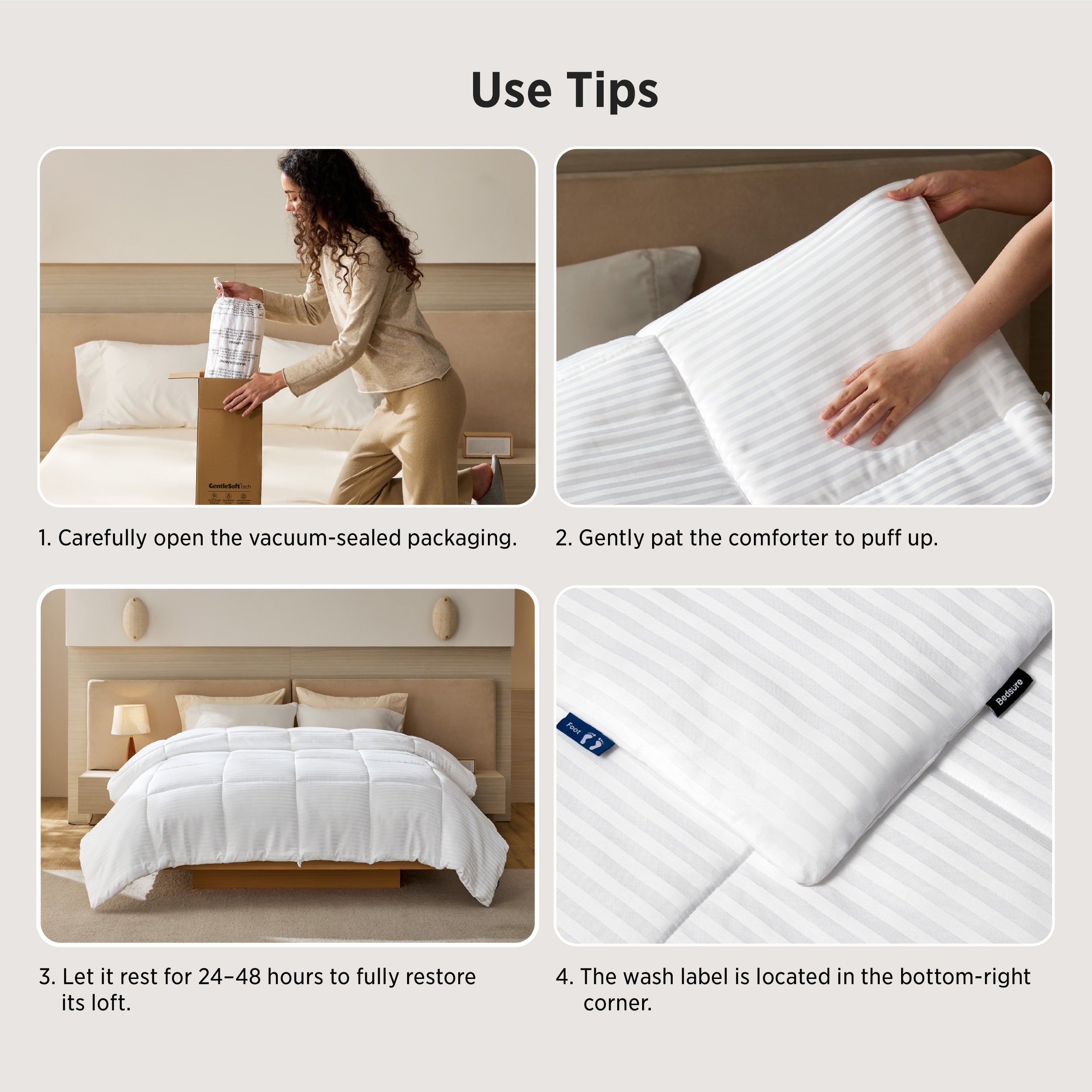 All-Season Striped Comforter – Image 5