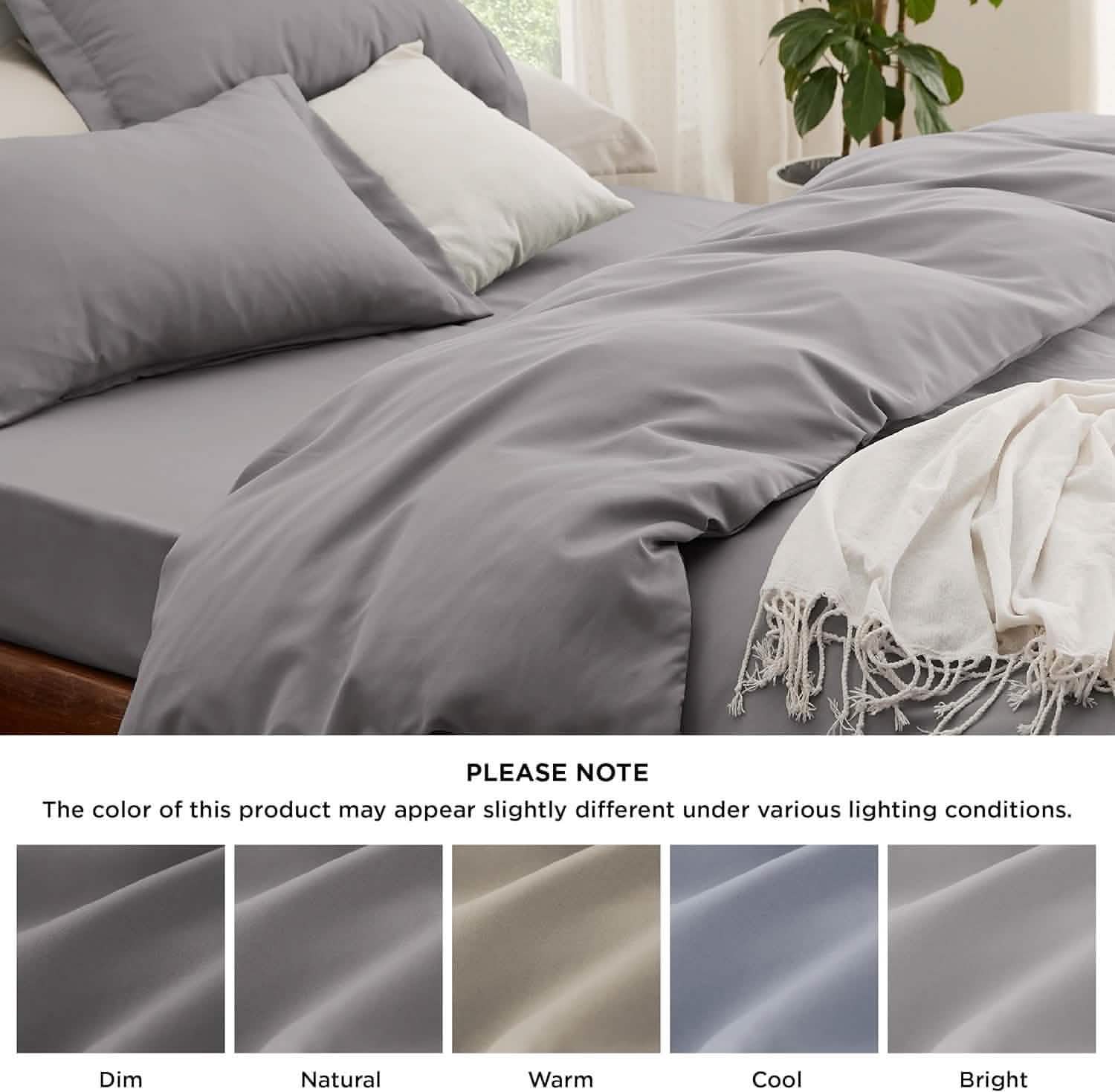 Brushed Microfiber Duvet Cover Sets With Fitted Sheet – Image 5