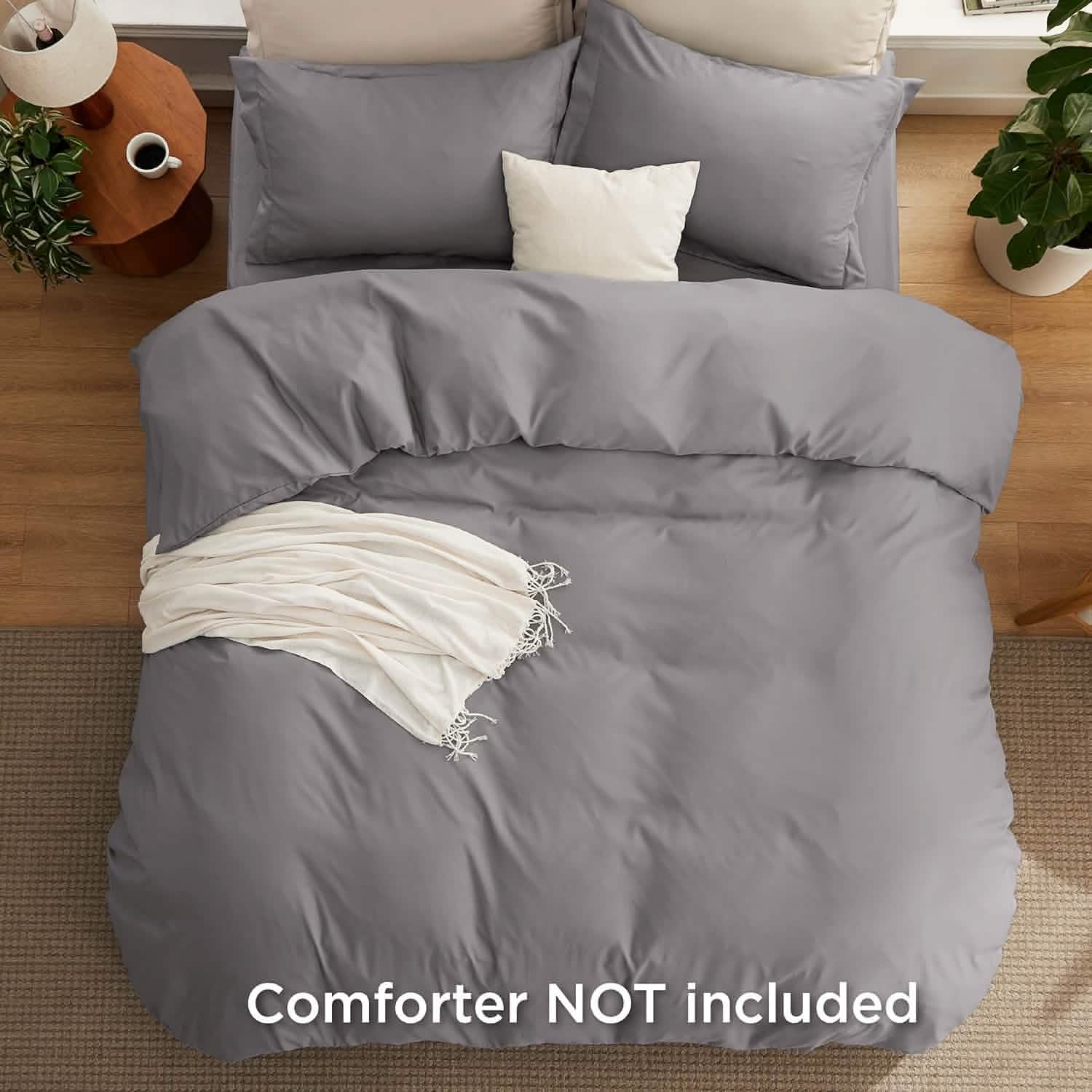 Brushed Microfiber Duvet Cover Sets With Fitted Sheet – Image 3