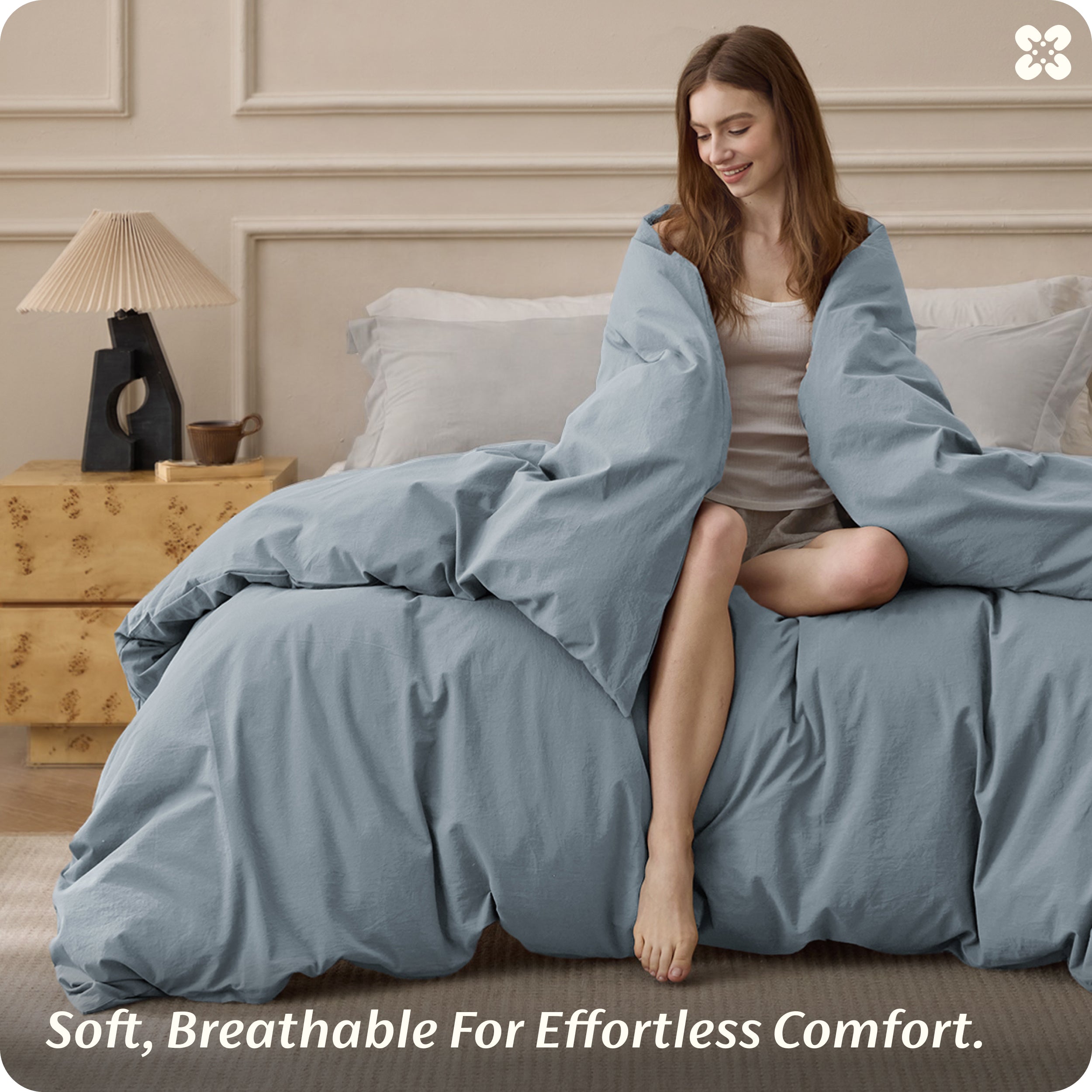 Washed Cotton Duvet Cover – Image 2