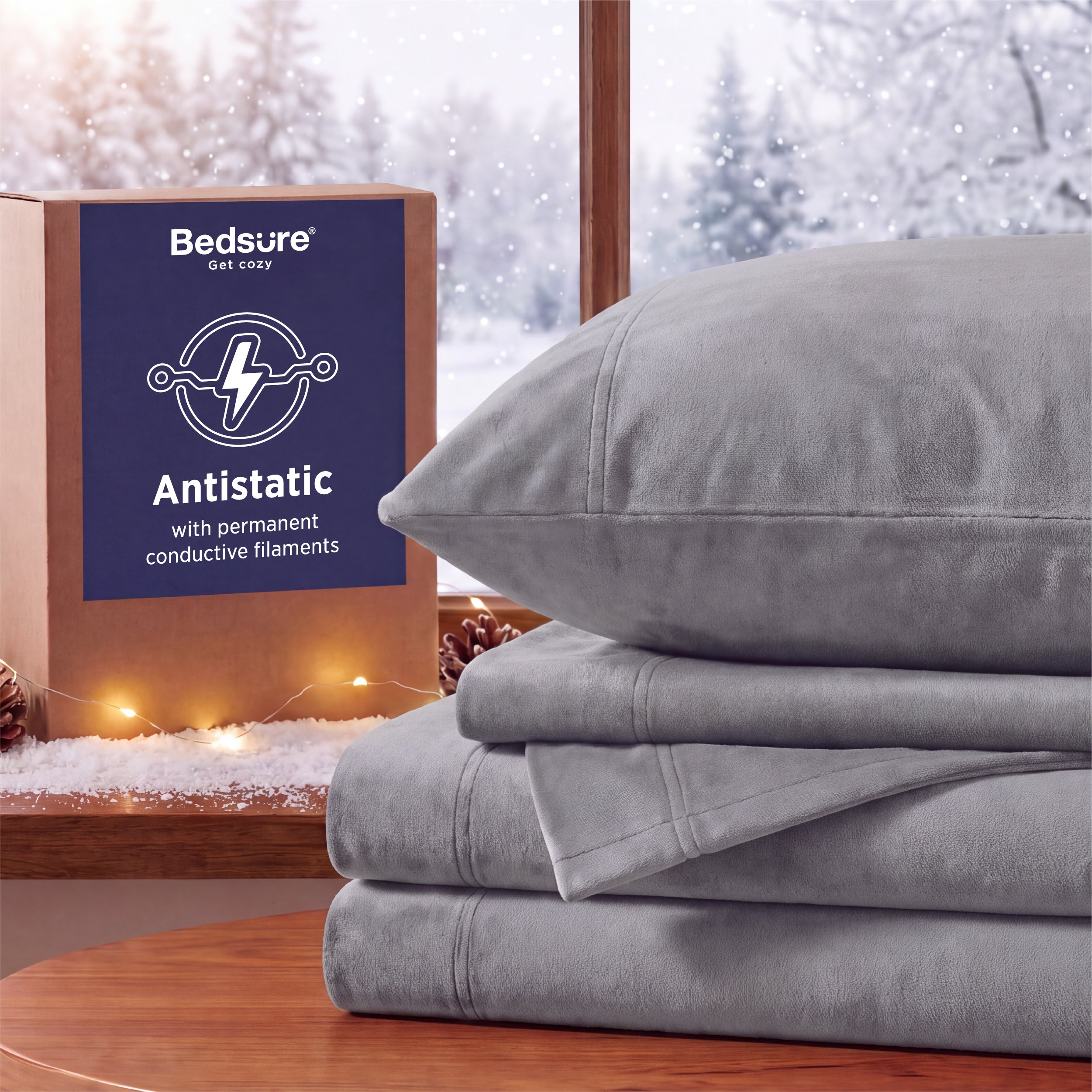 Anti-Static Flannel Sheet Set – Image 3