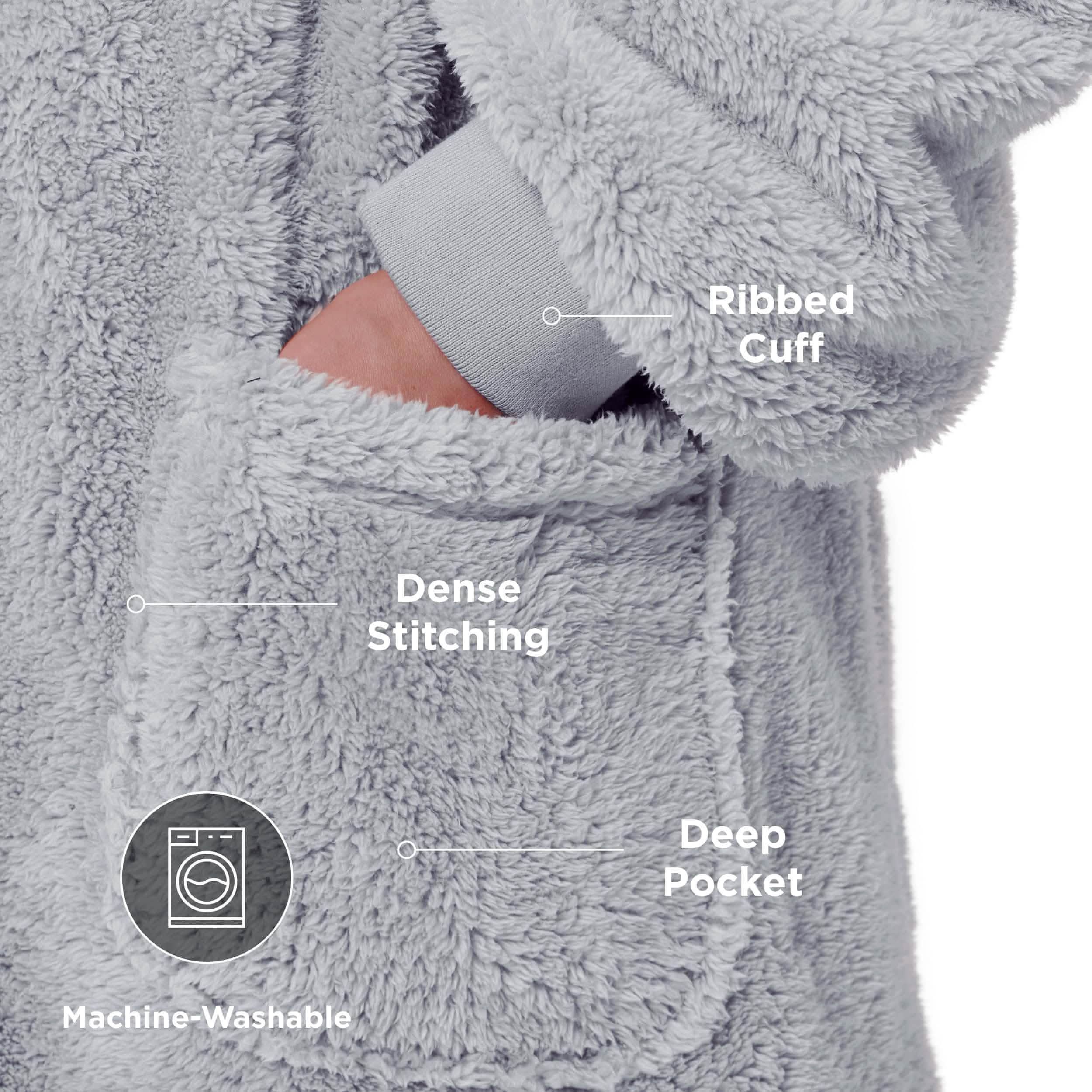 Shaggy Sherpa Blanket Hoodie – Image 2